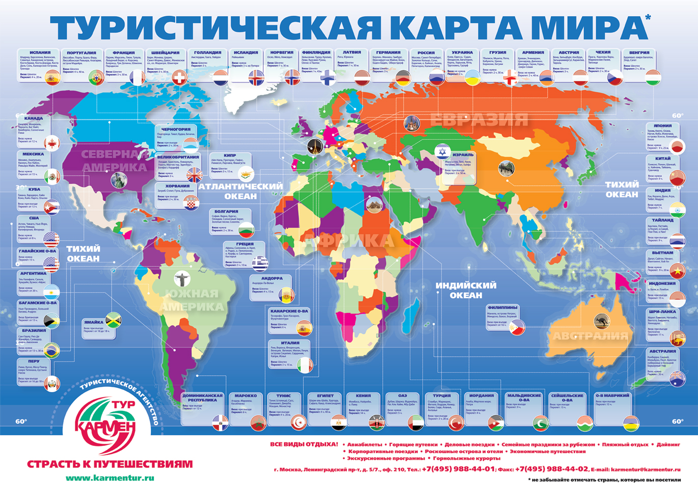 карти мира